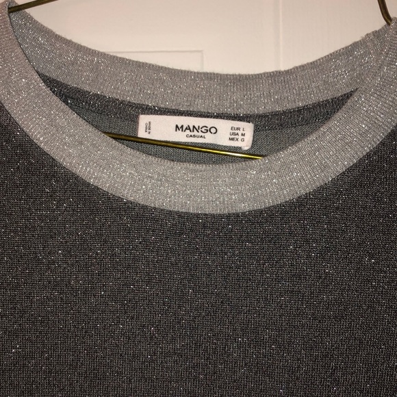 METALIC GREY MANGO DRESS - Picture 4 of 4